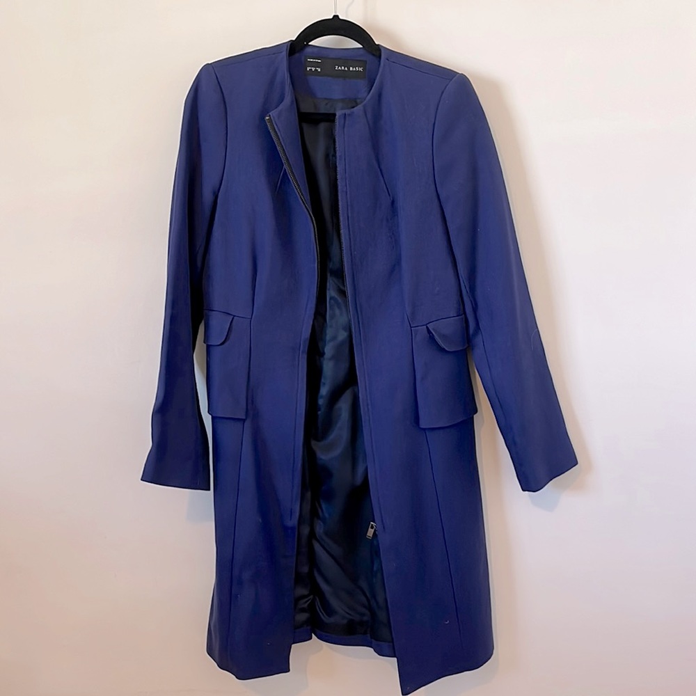 Brand new Zara blue purple coat Medium